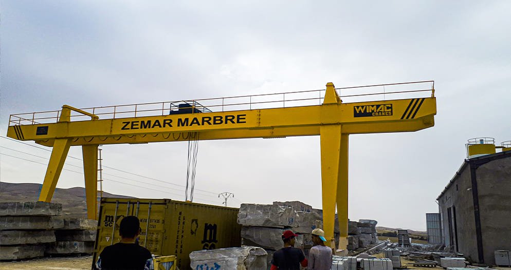 Çift kiriş portal vinç operasyon sahası
