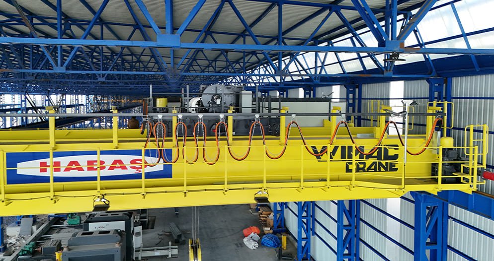Ağır hizmet proses vinci çelik fabrikası 7/24 çalışma